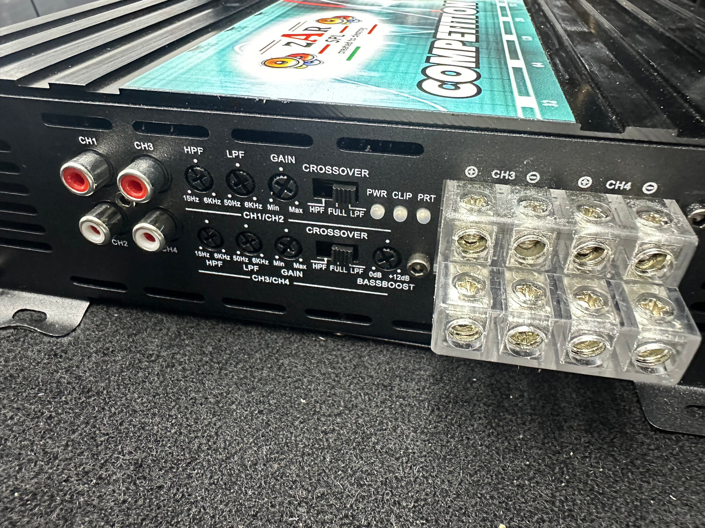 Amplificatore Zarspl ZR800.4 serie competition classe D full range