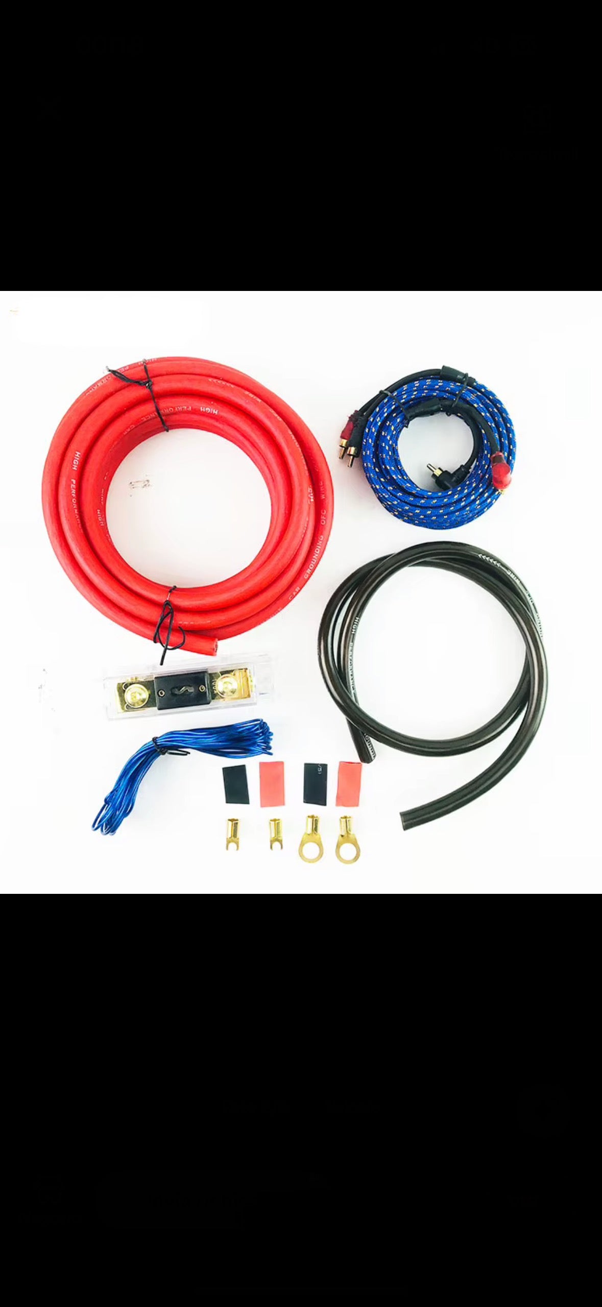 Kit Cavi 0 AWG per montaggio Amplificatore in Auto