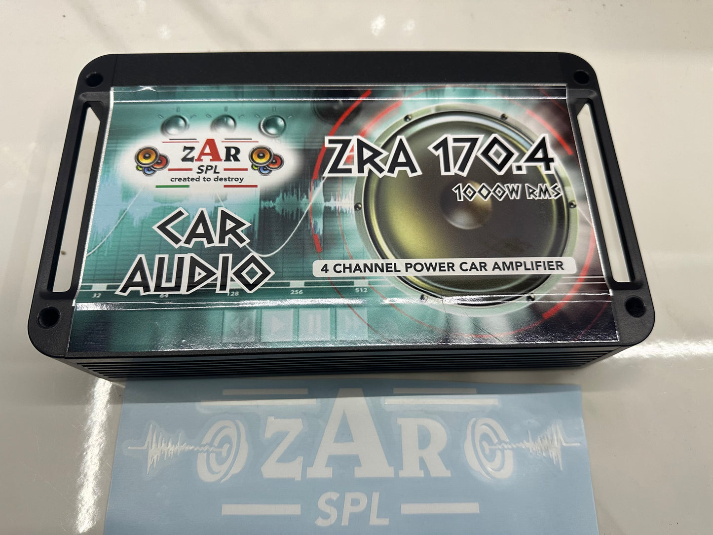 Amplificatore Zarspl ZRA170.4rms classe D 1000w rms Speaker Input Compatibile anche con Autoradio di Serie Occupa Spazio Ridotto