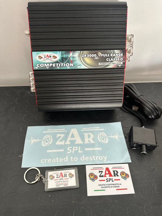 Amplificatore Zarspl ZR3000 serie competition classe D full range 3000w rms new version RED