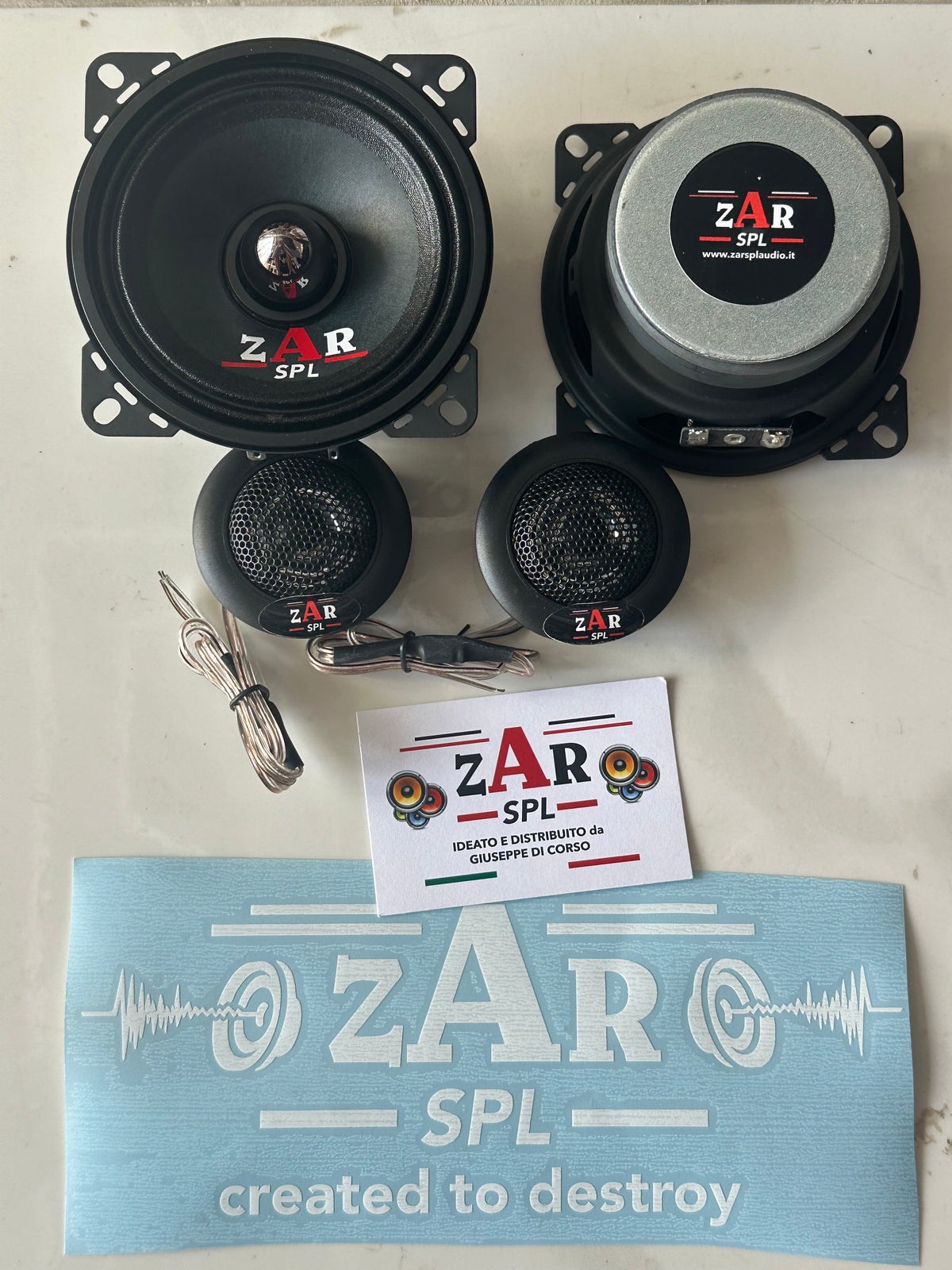 Kit 2 vie altoparlanti Zarspl 10 cm 160w+coppia tweeter €48 adatto anche per bmw
