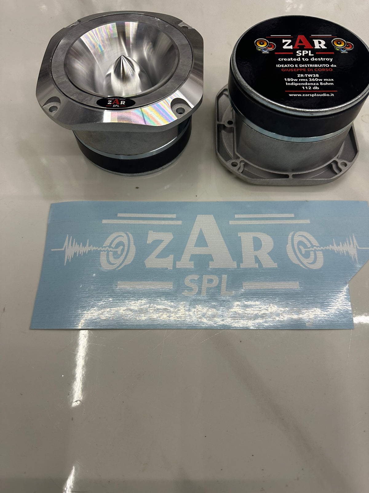 Coppia tweeter ZR-TW38 10cm 8ohm 360w+condensatori in omaggio