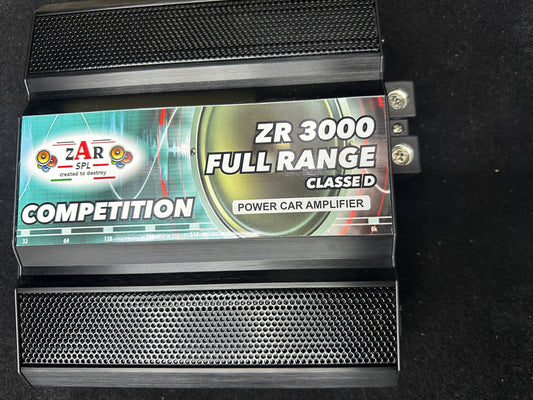 Amplificatore Zarspl ZR3000 serie competition classe D full range 3000w rms